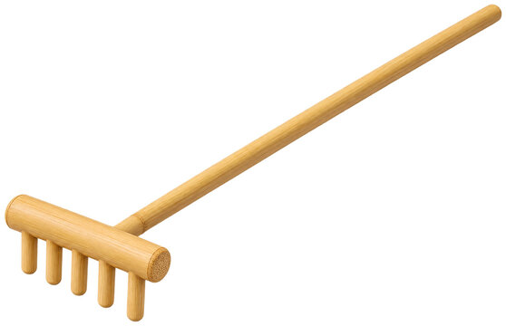 Small bamboo rake for desktop sand gardens