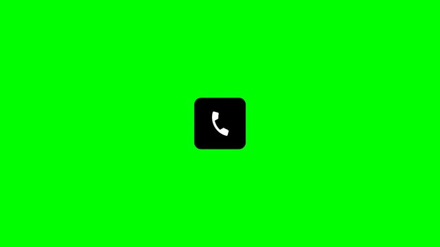 Tracking markers with phone icons on green screen background