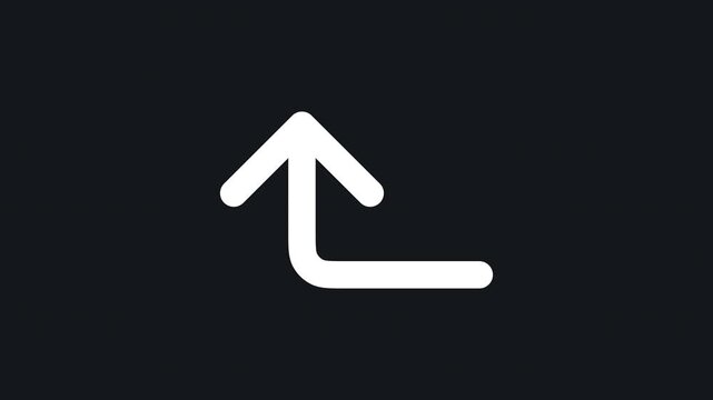 Arrow sub left up interactive hover animated icon