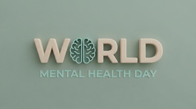 Raising awareness for world mental health day promoting wellbeing and reducing stigma globally for a better future