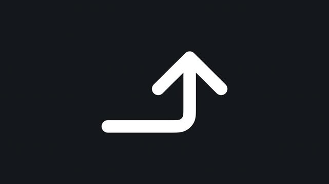 Arrow sub right up click tap micro interaction animated icon