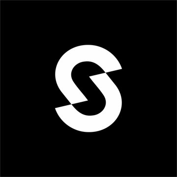 Bold futuristic S mark with thick continuous fluid curves. Ideal for renewable energy, data analytics, corporate branding, & logistics.