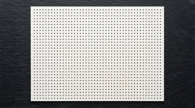 Clean Pegboard with Black Holes Background