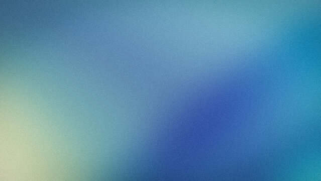Blue green yellow grainy abstract background wallpaper blur tech gradient grunge banner backdrop template 4K