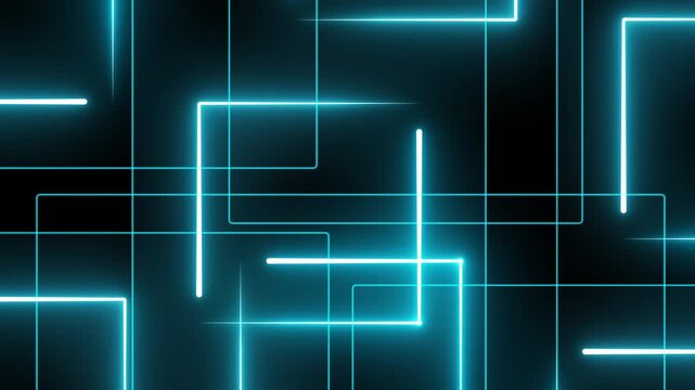 Animation seamless 4k loop Computer generated wallpaper texture element flat style with animation of rounded rectangles, circles lines light shadow 4k neon glow colorful backdrop simple forms pattern