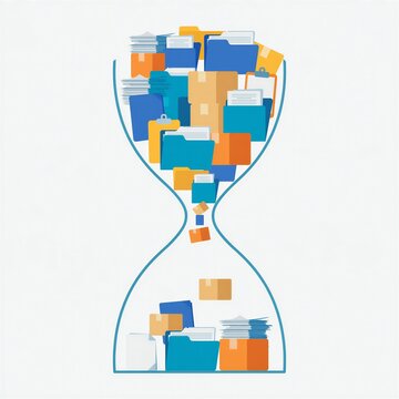 Business bottleneck &mdash; many documents/products stuck at one narrow point.