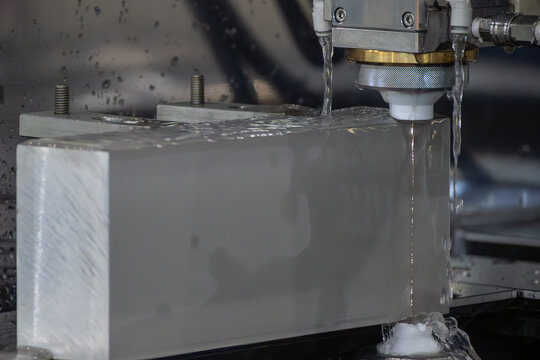 High thickness material cutting process by a CNC wire cut EDM machine