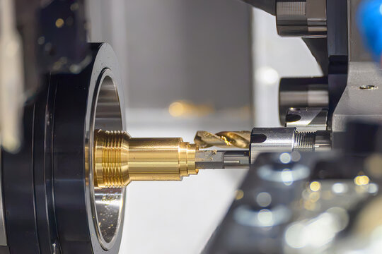Mass production of high precision brass parts by a multi-tasking Swiss-type CNC lathe machine