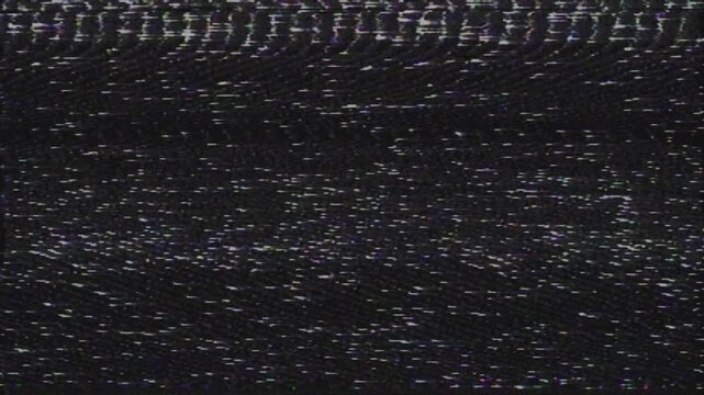 Abstract white noise tv static, vhs interference and glitches, for creative video projects and retro-themed visual effects.