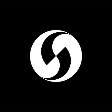 Sleek abstract S monogram featuring smooth fluid circular geometry. Ideal for fintech apps, data analytics, luxury retail, & modern enterprises.