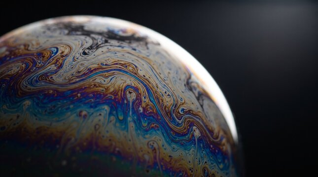 abstract art background sphere planet macro close up colorful vibrant patterns swirls liquid fluid texture spherical round globular cosmic universe space galaxy nebula globe orbit