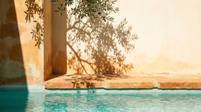 Minimalist Mediterranean Poolside