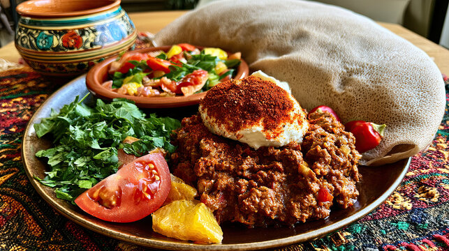 transparency in ethiopian kitfo with mitmita and ayib
