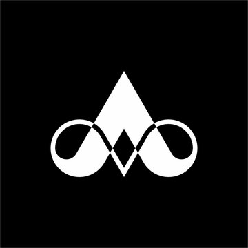 Bold letter A monogram seamlessly fused with an infinity loop. Ideal for fintech, luxury branding, modern software, plus tech startups.