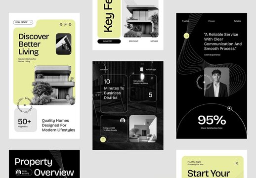 Minimalist Real Estate Social Media Set