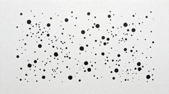 Abstract Black Dots Pattern on White Background for Modern Graphic Design and Textures