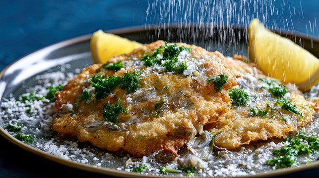 whitebait fritters with lemon squeeze in new zealand