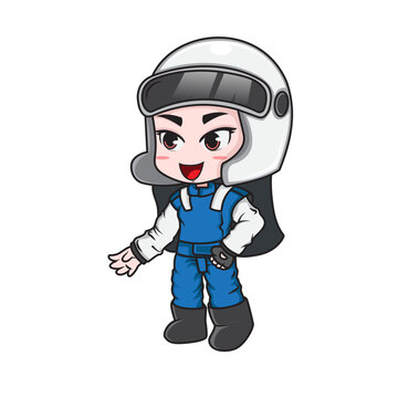 Girl Racer Ready For Champion