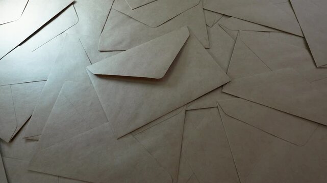 Brown envelopes background.