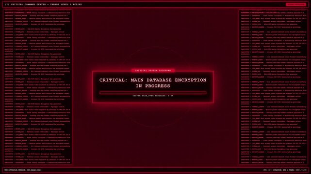 Red Kernel Memory Exposed Critical System Lockdown Warning Hacking Screen.
