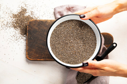 Chia seeds. Healthy food.