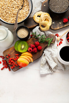 Healthy breakfast concept.