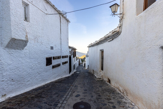 Picturesque corner of the charming village of Bubion, in the Alpujarras, Granada, Andalusia, Spain
