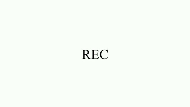Camera recording overlay with viewfinder frame, digital camcorder screen interface, recording timer, ISO settings, REC icon, timestamp and 4K video camera HUD display on white background.