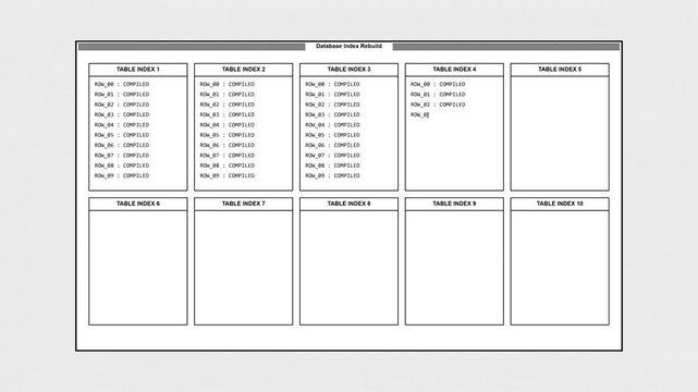 Clean vector table UI graphic background loop