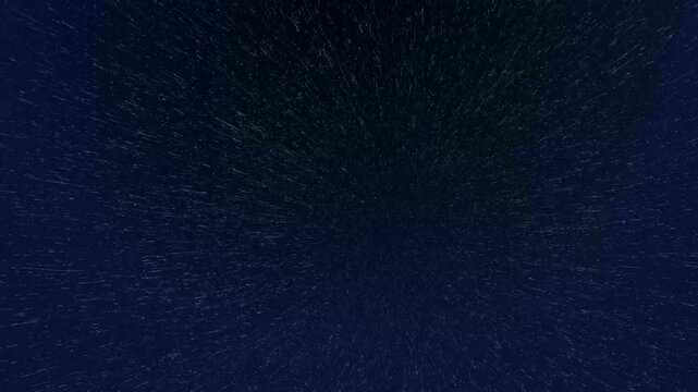 Bokeh particles animation sparkles across an atmospheric night sky. Shimmering celestial stardust specks drift in bokeh particles. Abstract depth defines particles.