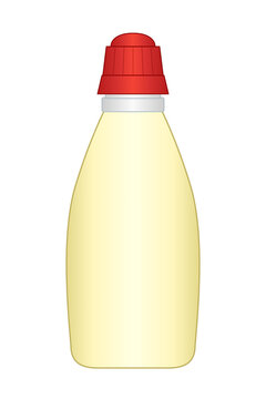 Mayonnaise squeeze bottle with red cap