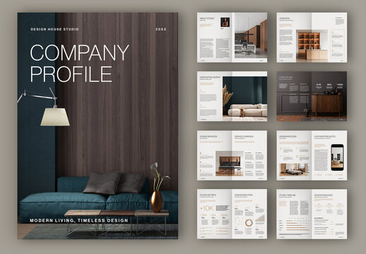 Interior Design Company Profile Layout
