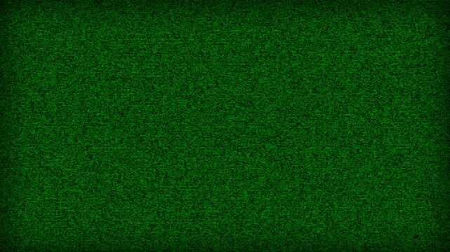 Green television static noise abstract background texture