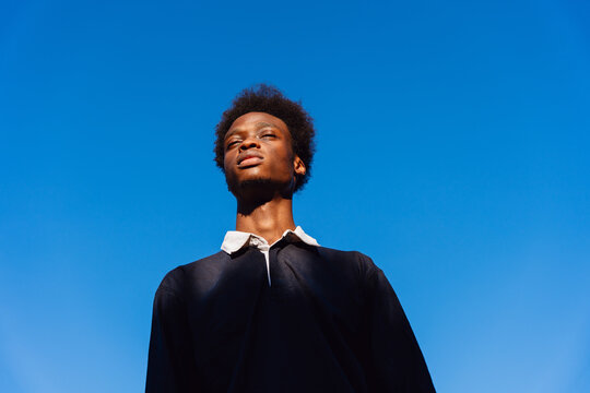 Low Angle Portrait Outdoors