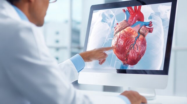 Heart Palpitations and Cardiac Rhythm Disorders: Medical Illustration of Irregular Heartbeat Symptoms, Cardiovascular Health Assessment, Diagnosis, Monitoring and Treatment Concepts