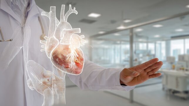 Heart Palpitations and Cardiac Rhythm Disorders: Medical Illustration of Irregular Heartbeat Symptoms, Cardiovascular Health Assessment, Diagnosis, Monitoring and Treatment Concepts