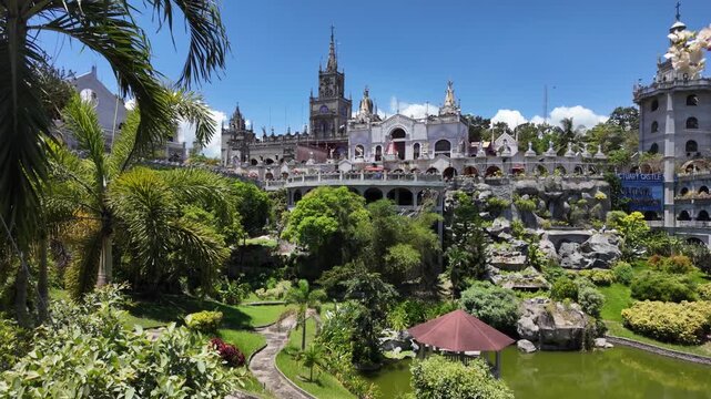 Simala Shrine church complex and gardens in Cebu