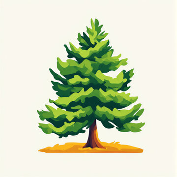 christmas tree vector illustration