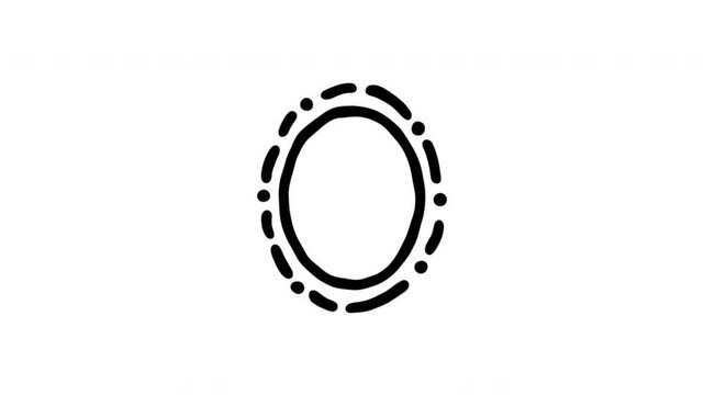 Loading Spinner For Progress Indication And Wait States Hand-Drawn Doodle Animation On Transparent Background. Circular Loader And Processing Indicator. Seamless Animated Icon.