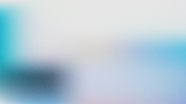 Minimalist grainy gradient background featuring a soft atmospheric blend of pale blue, cool white highlights, and a muted dark corner shadow accented with a vintage film noise texture
