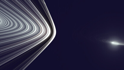 futuristic planetary rings orbiting distant star, space travel concept, technology, science, research, internet, power, energy, performance, productivity, efficiency, optimization, speed © Digital GFX