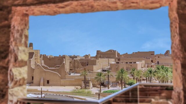 Ad Diriyah At Turaif UNESCO World Heritage site, Kingdom of Saudi Arabia old heritage village of Imam Abdullah bin Saud Palace. Old city Diriyah near Ar Riyadh, Kingdom of Saudi Arabia Salwa Palace 