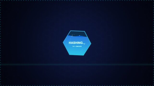 Abstract Digital Hashing Process Loading Bar Technology Background