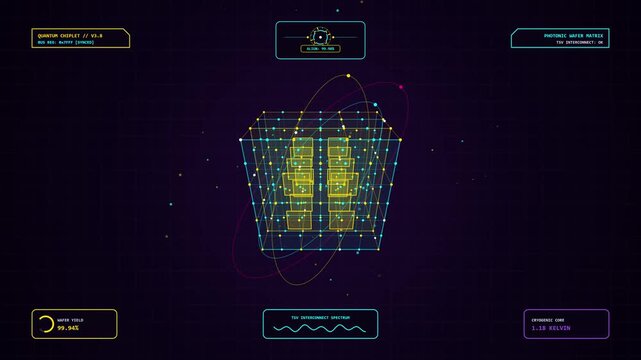 3D Quantum Silicon Chiplet Photonic Wafer Loop