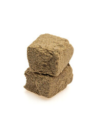 Obraz premium Hashish isolated on white background