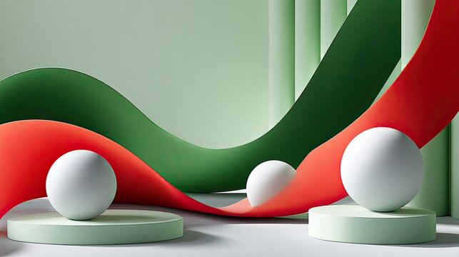 Brightly colored ornaments and curling ribbons hang gracefully, enhancing the cheerful spirit of a seasonal celebration