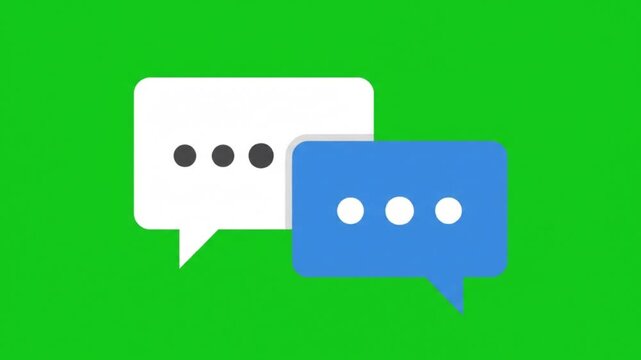 Chat bubbles typing and bouncing