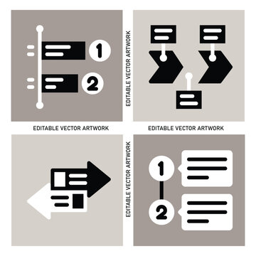  Recycling line icons set, waste management symbol collection, garbage bin and eco icon vector graphic elements