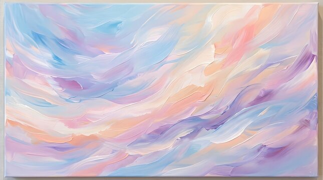 Abstract pastel dreamscape a mosaic of soft colors and gentle textures