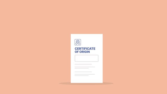 Certificate of origin
